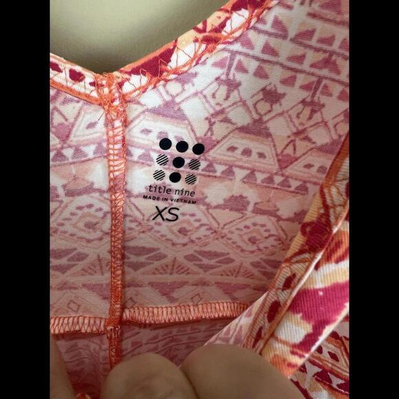 Title Nine Breeze Frances Dress XS Coral Peach Golf Pickleball Active NEW - Picture 5 of 5